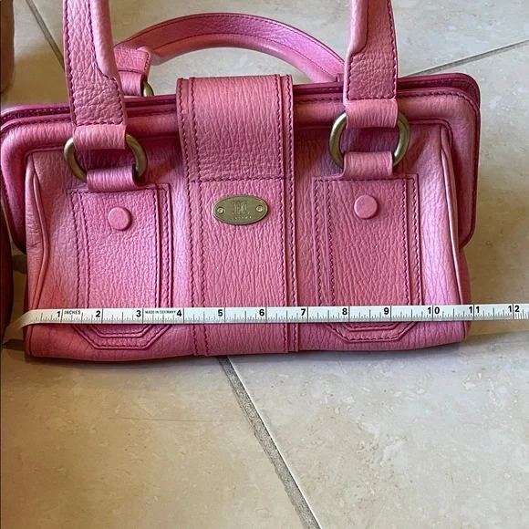 Unique Vintage Celine Pink Leather Satchel - Picture 13 of 16